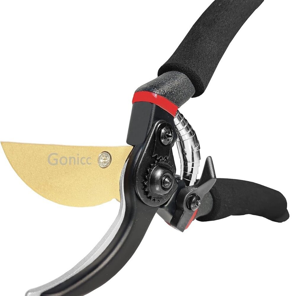 8" Professional Premium Titanium Bypass Pruning Shears GPPS-1003, Hand Pruners,